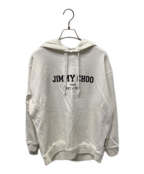 JIMMY CHOO（ジミーチュウ）JIMMY CHOO (ジミーチュウ) JCカレッジフーディ ホワイト サイズ:XSの古着・服飾アイテム