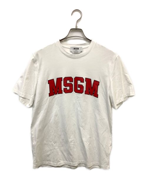 MSGM（エムエスジーエム）MSGM (エムエスジーエム) 半袖カットソー ホワイト サイズ:Sの古着・服飾アイテム