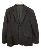 COMME des GARCONS HOMMEコムデギャルソン オム）の古着「綿ウールサージ製品加工 2Bジャケット」｜ブラック