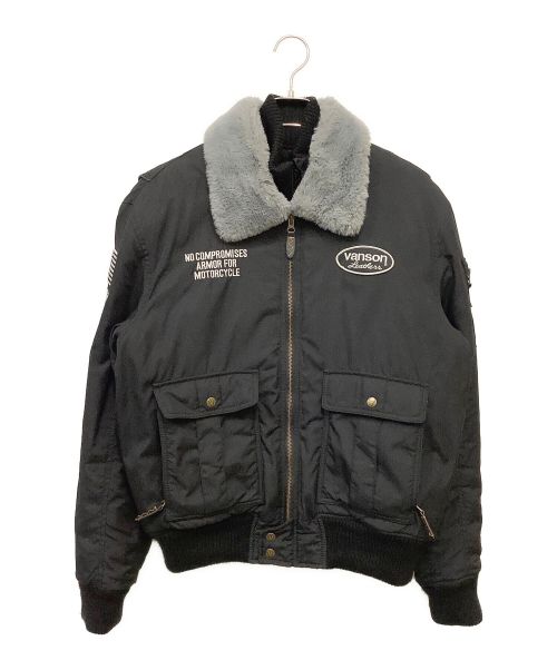 VANSON（バンソン）VANSON (バンソン) ライダースジャケット ブラック サイズ:XLの古着・服飾アイテム