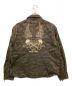 VANSON (バンソン) バックプリントシャツジャケット カーキ サイズ:XXL：7000円