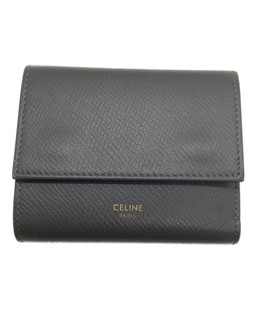 CELINE（セリーヌ）CELINE (セリーヌ) 3つ折り財布 グレーの古着・服飾アイテム