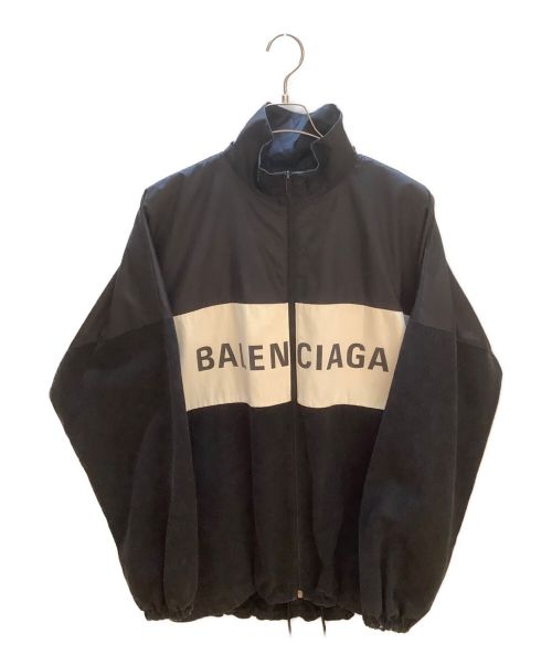 BALENCIAGA（バレンシアガ）BALENCIAGA (バレンシアガ) 19AW Oversized Printed Denim And Shell Jacket ブラック サイズ:36の古着・服飾アイテム