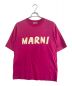MARNI（マルニ）の古着「手書き風ロゴTシャツ」｜ショッキングピンク