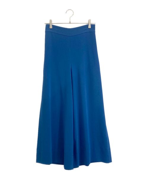 ebure（エブール）ebure (エブール) EBURE ジョーゼットフレアワイドパンツ ブルー サイズ:36の古着・服飾アイテム