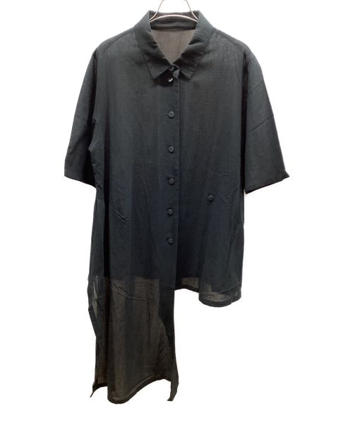 慈雨（ジウ）慈雨 (ジウ) 変形チュニック ブラック サイズ:40の古着・服飾アイテム