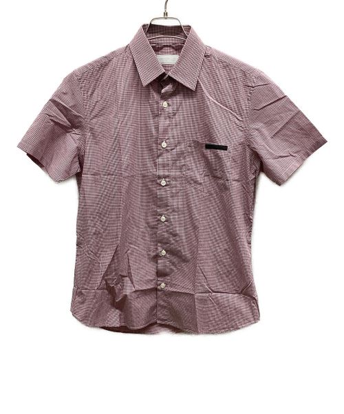 PRADA（プラダ）PRADA (プラダ) 半袖シャツ レッド サイズ:SIZE39の古着・服飾アイテム