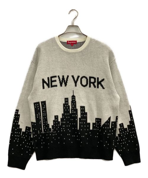 SUPREME（シュプリーム）SUPREME (シュプリーム) New York Sweater ホワイト サイズ:Lの古着・服飾アイテム