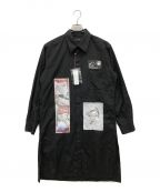 YOHJI YAMAMOTOヨウジヤマモト）の古着「刺繍テーラード羽織ジャケット」｜ブラック