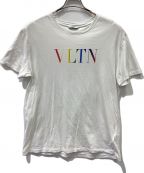 VALENTINOヴァレンティノ）の古着「半袖Tシャツ」｜ホワイト×マルチカラー