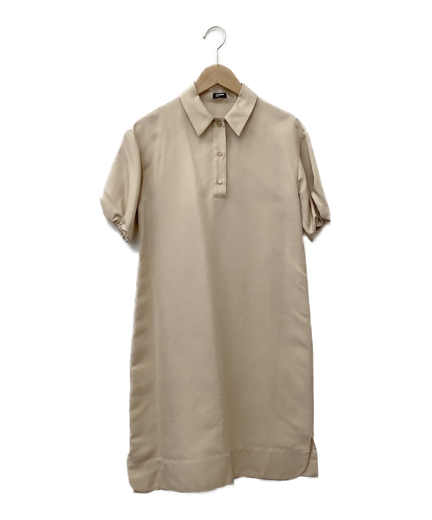 中古 古着通販 Jil Sander Navy ジルサンダーネイビー シルクワンピース ベージュ サイズ Uk34 ブランド 古着通販 トレファク公式 Trefac Fashion