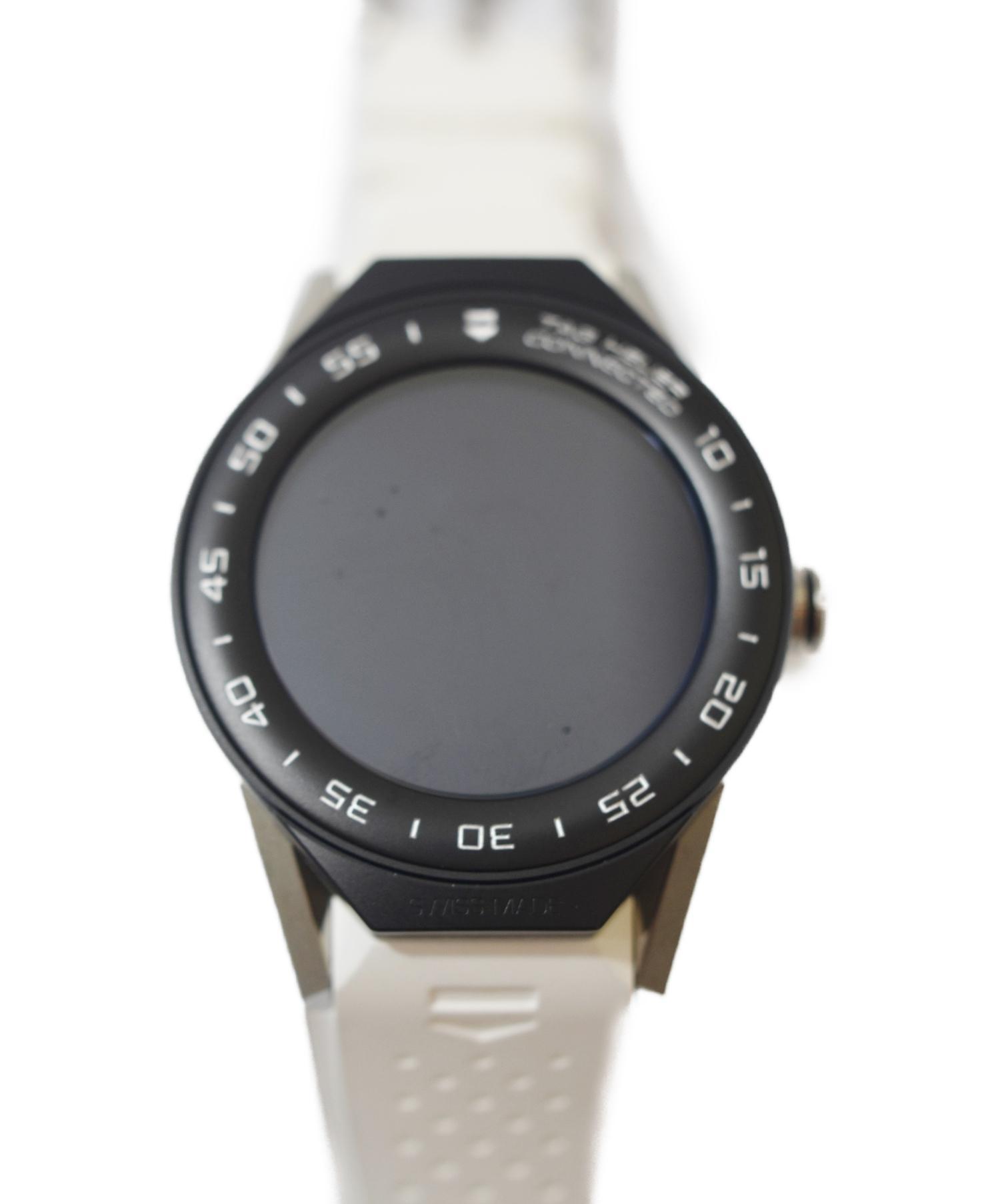 中古 古着通販 heuer タグホイヤー コネクテッドモジュラー スマートウォッチ ホワイト サイズ Sbf ラバー ブランド 古着通販 トレファク公式 Trefac Fashion