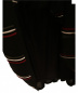 中古・古着 CHANEL (シャネル) ひざ丈ストライプ柄スカート ブラック サイズ:38 04P：15800円