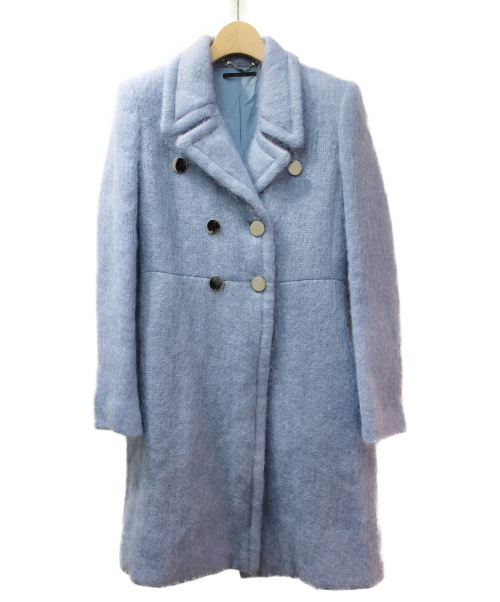 GUCCI（グッチ）GUCCI (グッチ) モヘアロングコート ライトブルー サイズ:36の古着・服飾アイテム