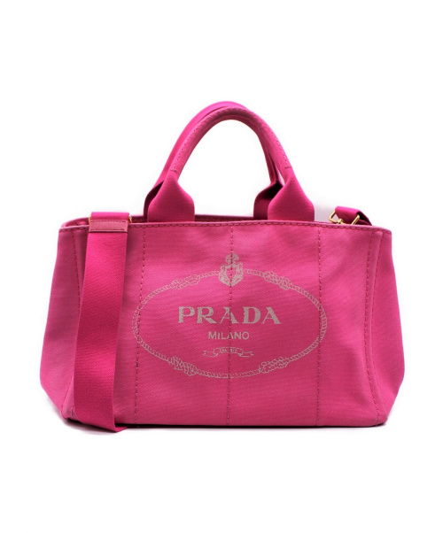 中古 古着通販 Prada プラダ カナパ 2wayバッグ ピンク サイズ カナパ ブランド 古着通販 トレファク公式 Trefac Fashion