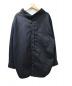 BALENCIAGA（バレンシアガ）の古着「オーバーサイズロゴ刺繍ブラウス」｜ブラック