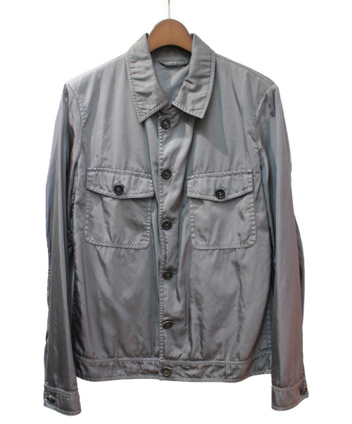 PRADA（プラダ）PRADA (プラダ) ナイロンジャケット グレー サイズ:Mの古着・服飾アイテム