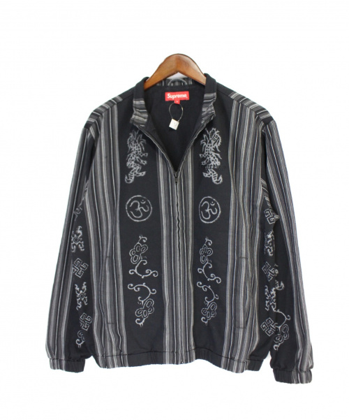 supreme woven striped batik jacket