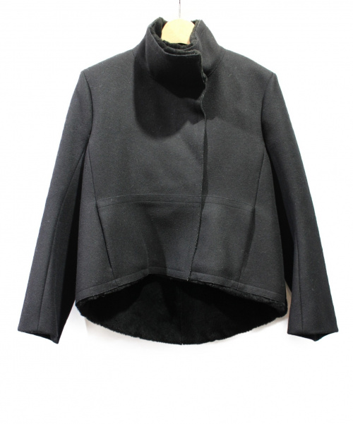 BALENCIAGA（バレンシアガ）BALENCIAGA (バレンシアガ) メルトンジャケット ブラック サイズ:36の古着・服飾アイテム