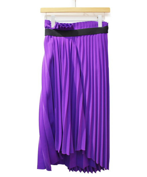 BALENCIAGA（バレンシアガ）BALENCIAGA (バレンシアガ) プリーツスカート パープル サイズ:36の古着・服飾アイテム