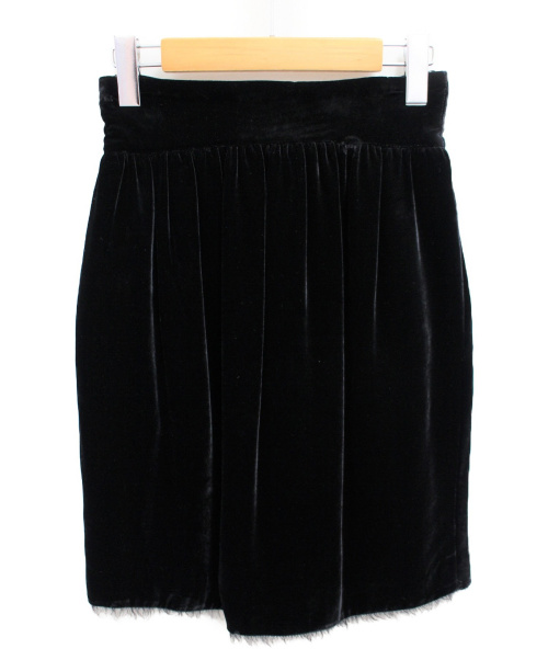 FENDI（フェンディ）FENDI (フェンディ) ベロアスカート ブラック サイズ:38 秋冬物の古着・服飾アイテム