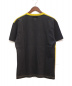 PRADA (プラダ) パッチワークTシャツ イエロー×グレー サイズ:L 春夏物：12800円