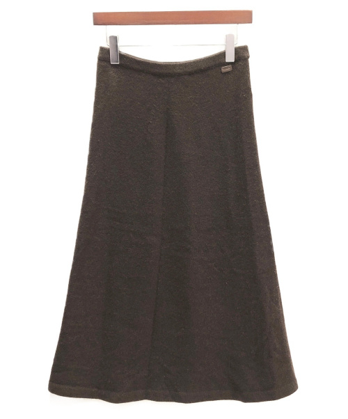 CHANEL（シャネル）CHANEL (シャネル) カシミヤロングスカート ブラウン サイズ:38 カシミヤ100%の古着・服飾アイテム