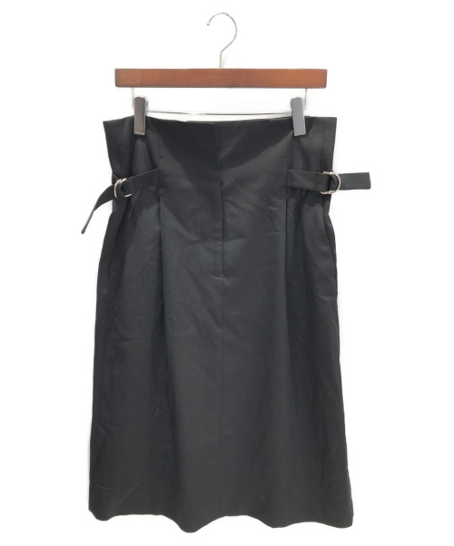 JIL SANDER（ジルサンダー）JIL SANDER (ジルサンダー) ハイウエストスカート ブラック サイズ:34の古着・服飾アイテム