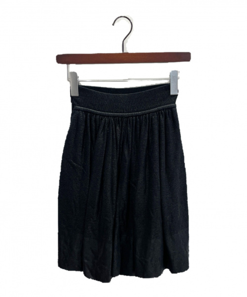 CHANEL（シャネル）CHANEL (シャネル) ギャザースカート ブラック サイズ:36の古着・服飾アイテム