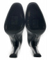 中古・古着 Christian Dior (クリスチャンディオール) メタリックヒールパンプス ブラック×シルバー サイズ:36 1/2 レザー：11800円