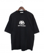 BALENCIAGAバレンシアガ）の古着「オーバーサイズBBロゴTシャツ」｜ブラック