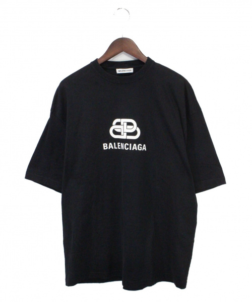 BALENCIAGA（バレンシアガ）BALENCIAGA (バレンシアガ) オーバーサイズBBロゴTシャツ ブラック サイズ:XSの古着・服飾アイテム
