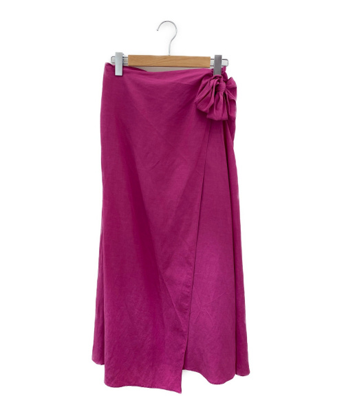 ebure（エブール）ebure (エブール) ラップスカート ピンク サイズ:38の古着・服飾アイテム