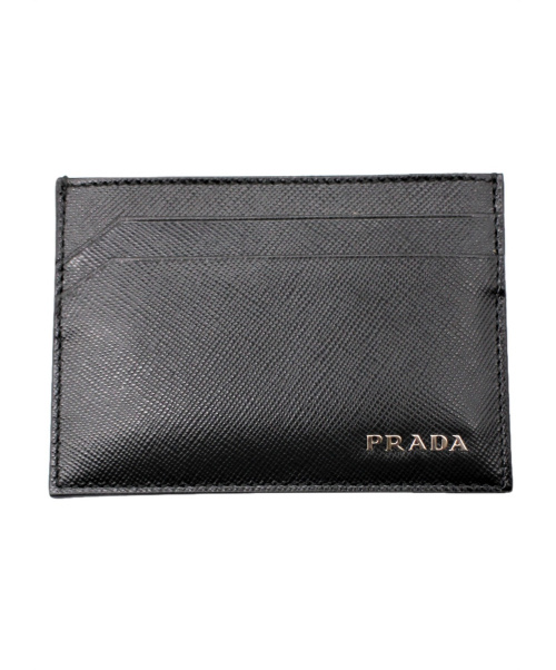 PRADA（プラダ）PRADA (プラダ) レザーカードケース ブラック サイズ:- 17の古着・服飾アイテム