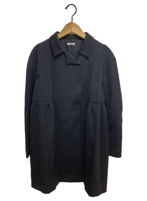 MIU MIU（ミュウミュウ）MIU MIU (ミュウミュウ) ウールコート ブラック サイズ:44の古着・服飾アイテム