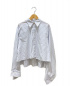 MM6 Maison Margiela（エムエムシックス メゾン マルジェラ）の古着「ボリュームスリーブストライプクロップドシャツ」｜ホワイト