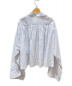 MM6 Maison Margiela (エムエムシックス メゾン マルジェラ) ボリュームスリーブストライプクロップドシャツ ホワイト サイズ:36：19800円