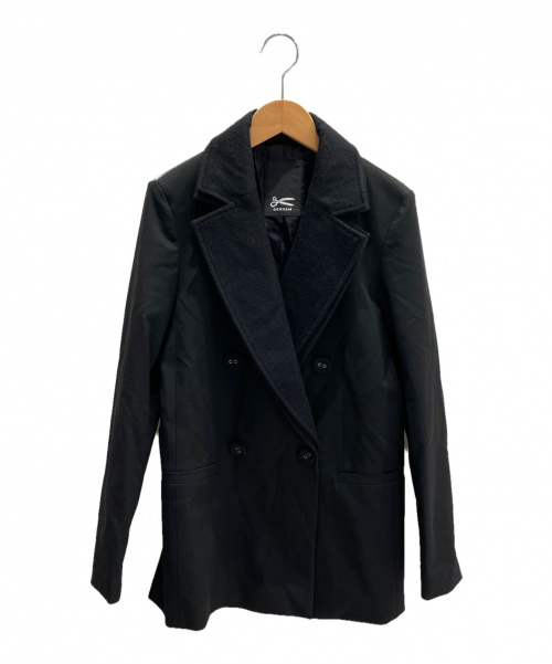 Denham（デンハム）Denham (デンハム) ダブルジャケット ブラック サイズ:36 未使用品の古着・服飾アイテム