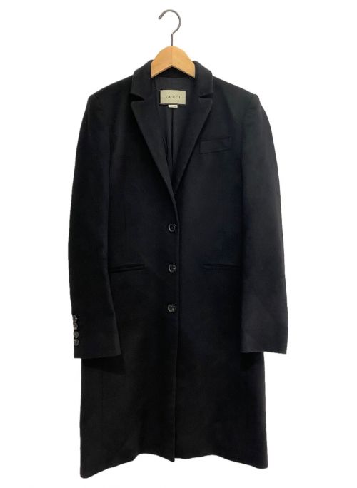 GUCCI（グッチ）GUCCI (グッチ) ウールコート ブラック サイズ:44の古着・服飾アイテム