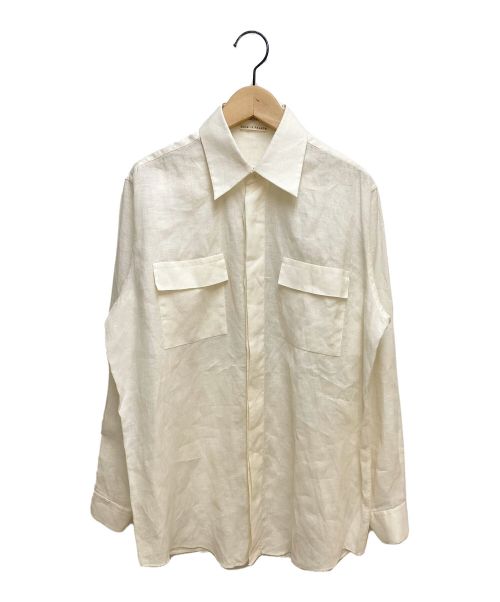 HERMES（エルメス）HERMES (エルメス) リネンシャツ アイボリー サイズ:40の古着・服飾アイテム
