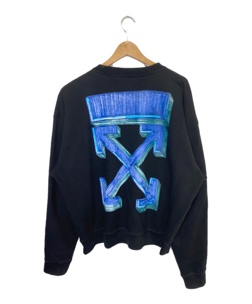 OFFWHITE（オフホワイト）OFFWHITE (オフホワイト) Marker Arows Sweatshirt ブラック サイズ:XLの古着・服飾アイテム