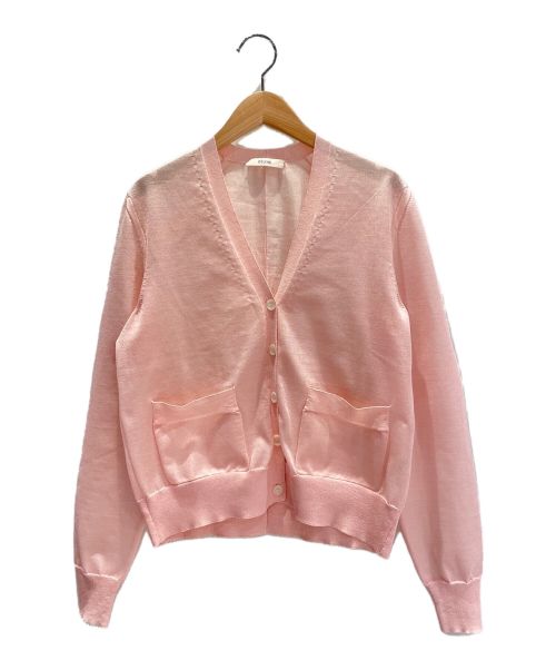 CELINE（セリーヌ）CELINE (セリーヌ) シアーカーディガン ピンク サイズ:XSの古着・服飾アイテム