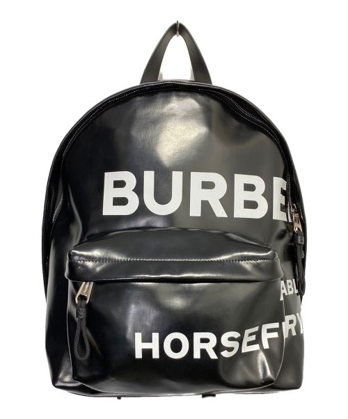 BURBERRY（バーバリー）BURBERRY (バーバリー) HORSE FERRY GRAPHIC BACK PACK ブラック サイズ:-の古着・服飾アイテム