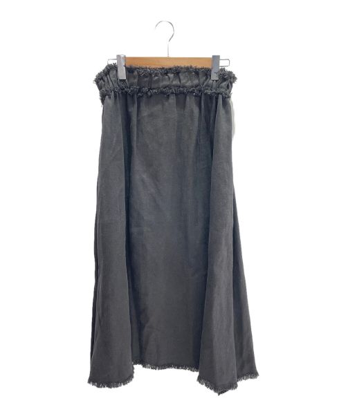 ebure（エブール）ebure (エブール) カットオフスカート ブラック サイズ:38の古着・服飾アイテム