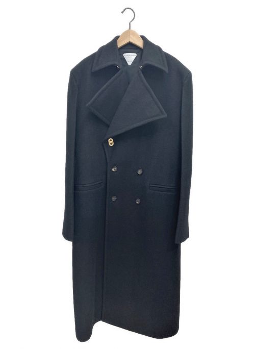 BOTTEGA VENETA（ボッテガベネタ）BOTTEGA VENETA (ボッテガベネタ) 20AW ダブルウールコート ブラック サイズ:50の古着・服飾アイテム