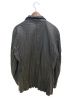 ISSEY MIYAKE MEN (イッセイミヤケメン) シワ加工レザージャケット ブラック サイズ:L：44800円