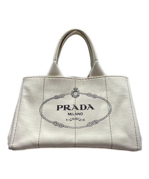 PRADA（プラダ）PRADA (プラダ) カナパ アイボリー サイズ:Mの古着・服飾アイテム
