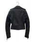 BALENCIAGA (バレンシアガ) レザーライダースジャケット ブラック サイズ:34：44800円