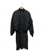 COMME des GARCONSコムデギャルソン）の古着「ドッキングMA-1ジャケット」｜ブラック