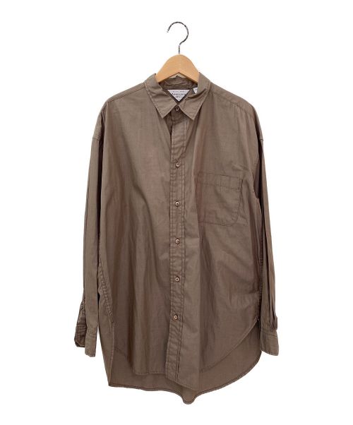Americana（アメリカーナ）Americana (アメリカーナ) コットンシャツ ブラウン サイズ:FREEの古着・服飾アイテム